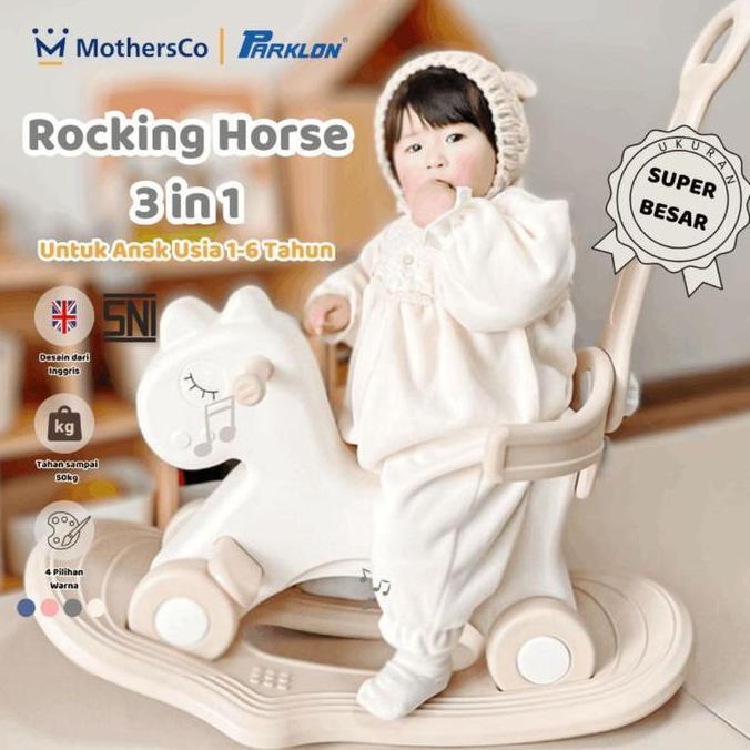Parklon 5In1 Mainan Kuda Kudaan Anak Rocking Horse Jungkat Jungkit