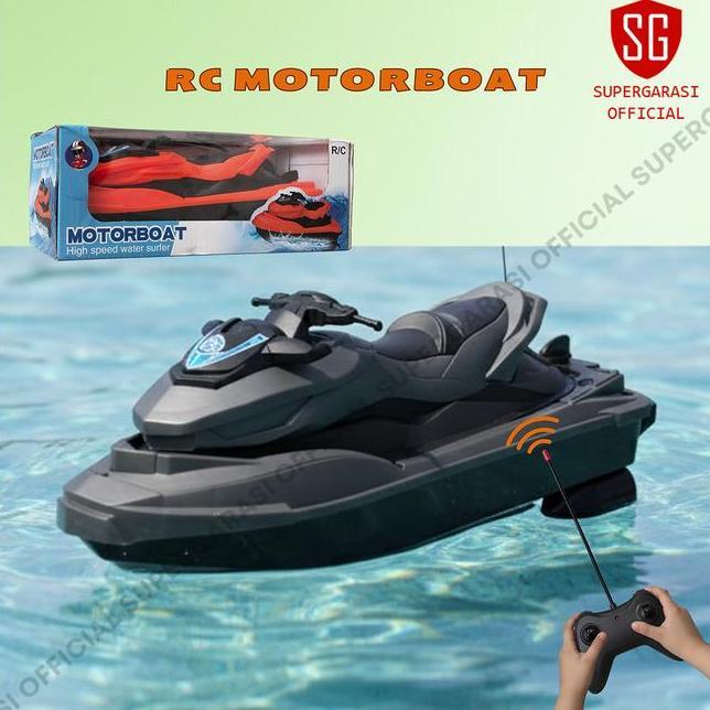 Rc Jetski Mainan Remote Control Speedboat Kapal Air Ngapung Diatas Air