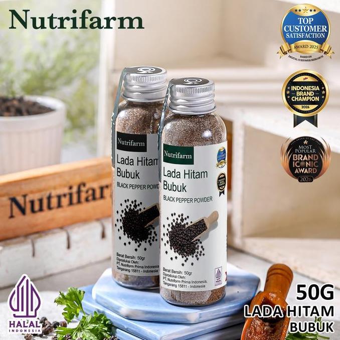 LADA HITAM BUBUK BIJI KASAR BUBUK KASAR ORGANIK 50G BUBUK HALUS
