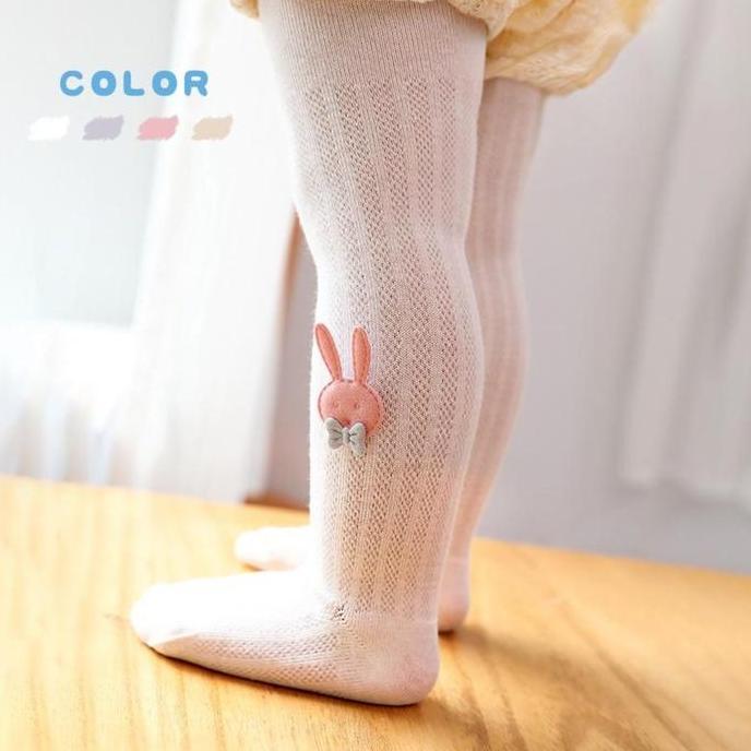 Nataya123 - BOBOHO - Legging Stocking Anak Perempuan Bahan Katun Motif Pita / Celana Stocking Anak m