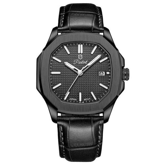 Bw- Parlent Phoenix - Jam Tangan Pria 42Mm, Quartz Movement, Terproof 5Atm (50M), Stainless Steel