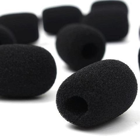 SC BUSA MIC CLIP ON HEADSET 3CM MICROPHONE WINDSCREEN CONDENSER FOAM SPON MINI KECIL COVER PELINDUNG