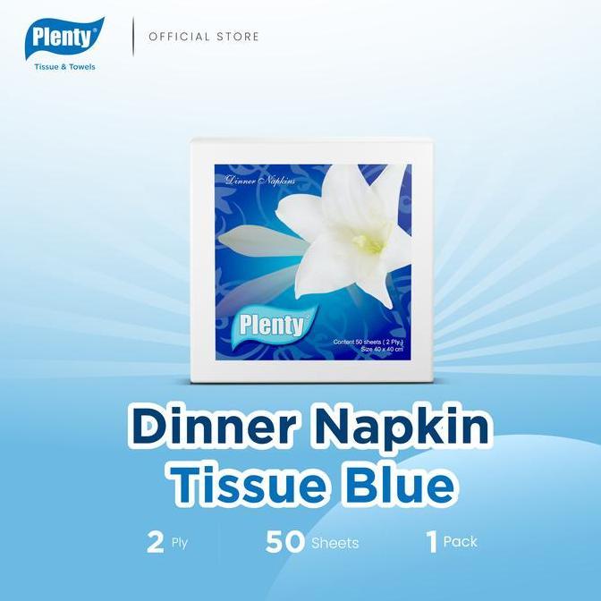 Plenty Dinner Napkin Tissue Blue