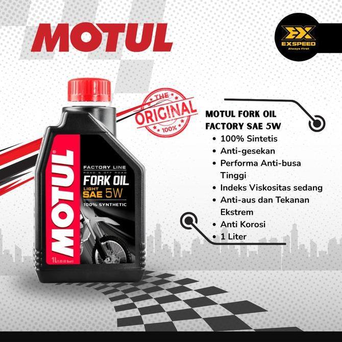 TERBARU - FORK OIL MOTUL 5W 1LT ORIGINAL