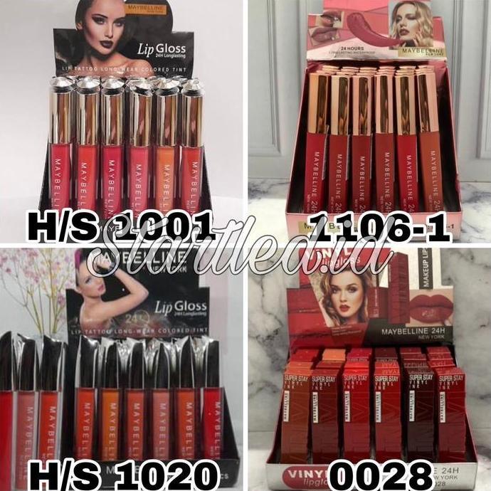 [LUSINAN] Lipgloss / Lipcream Maybelline Matte 24H / Grosir Kosmetik