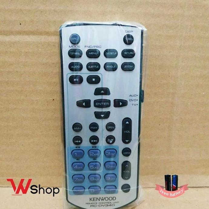 Remot Tv Dvd Audio Mobil Kenwood Rc-Dv340 Original