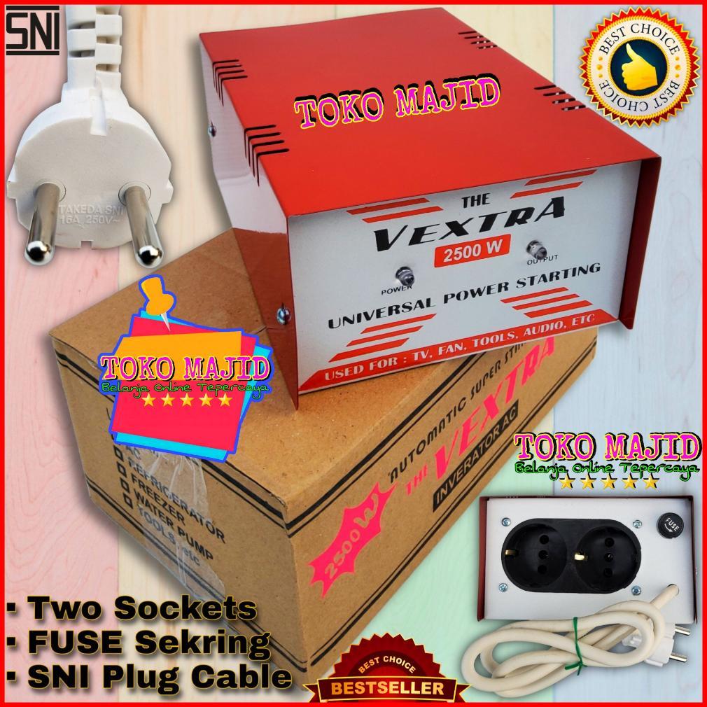 The VEXTRA 2500W Auto Start Inverator Dua Alat Elektronik Penghemat Listrik Body Besi Power Saving F