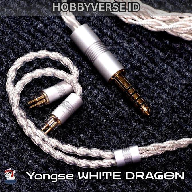 Promo Yongse White Dragon Pure silver 5N Single-Crystal Copper Upgrade Cable IEM In Ear Monitor Earp
