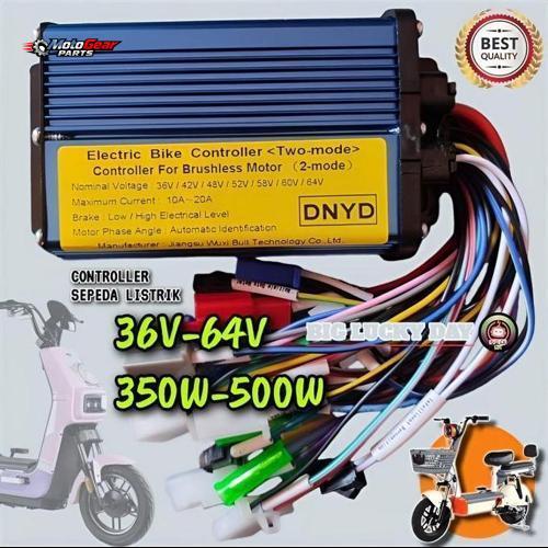 CONTROLLER SEPEDA LISTRIK UNIVERSAL 36V-64V 350W-500W BLDC BRUSHLESS