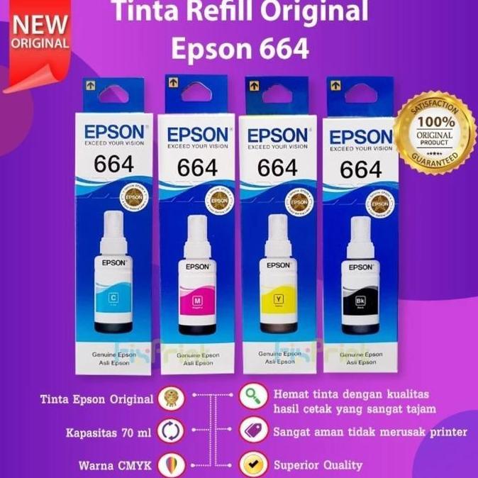 tinta epson 664 original T664 L360 L220 L350 L120 L121 ORIGINAL EPSON