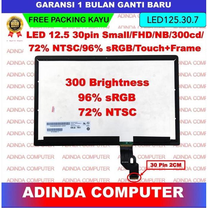 Lcd Led Asus Ux390 Ux390U Ux390Ua Ux390Uak 12.5 Inch 30 Pin Full Hd B125Han03.0
