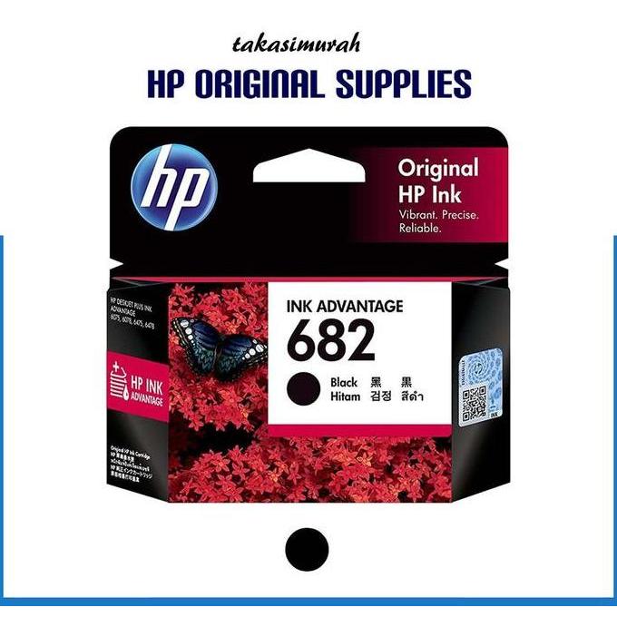 Cartridge / Tinta HP 682 Black Original HP 1216, 2335 - 2338, 2775 -78