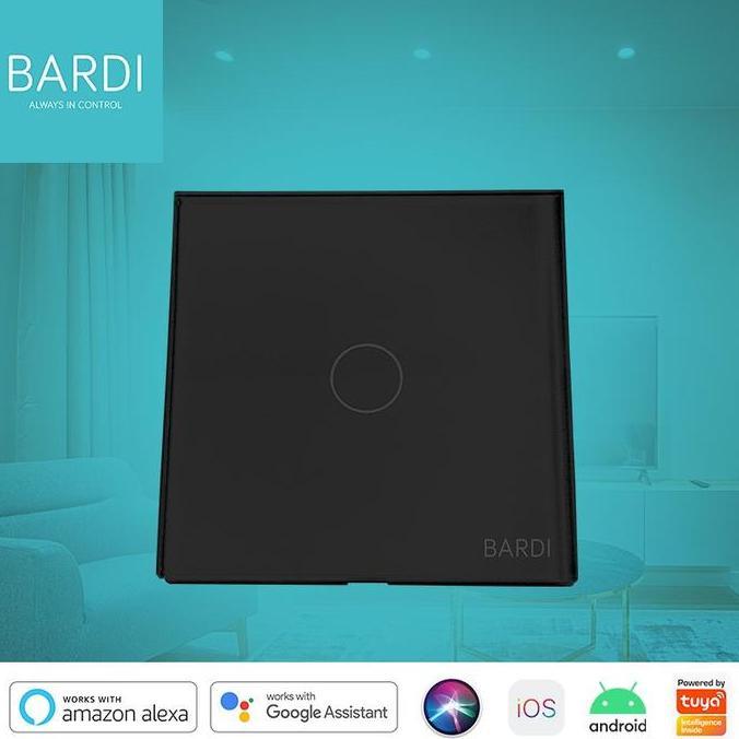Tron- Bardi Smart Lht Ll Switch 1 Gang. Hitam/Putih