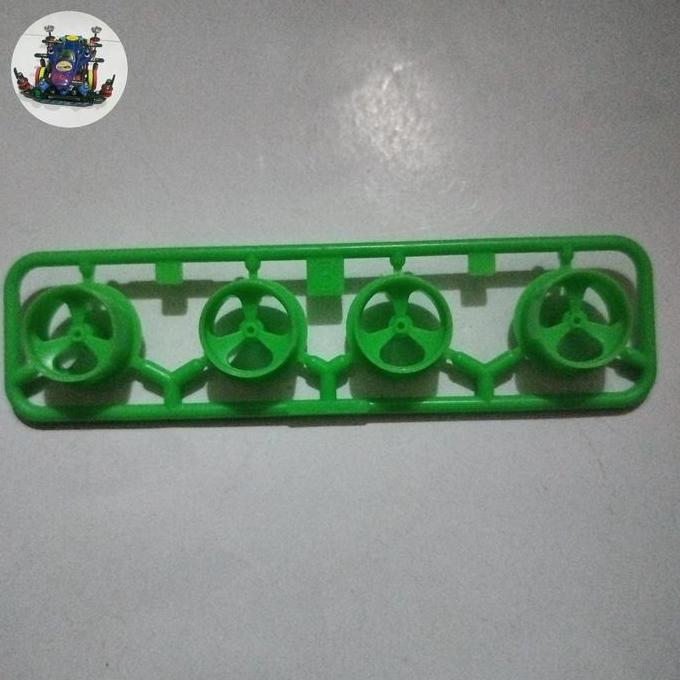 tamiya velg small 3 spoke green