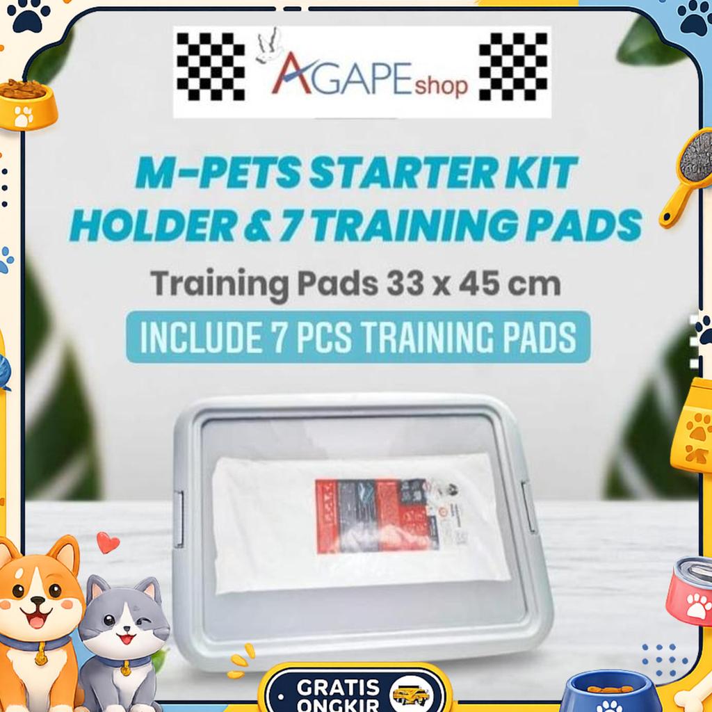M-Pets Starter Kit Pad Holder + Training Pad 33X45 Cm / Pet Toilet