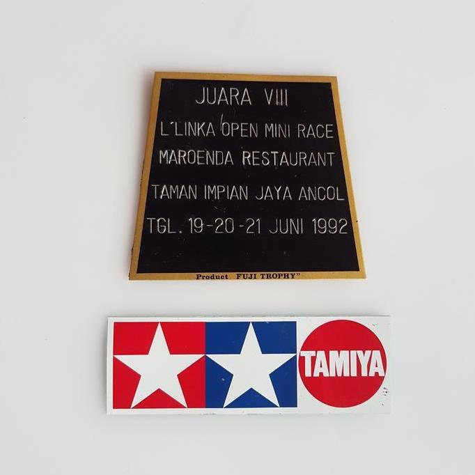tamiya plakat open mini race 1992th (ancol) jadul