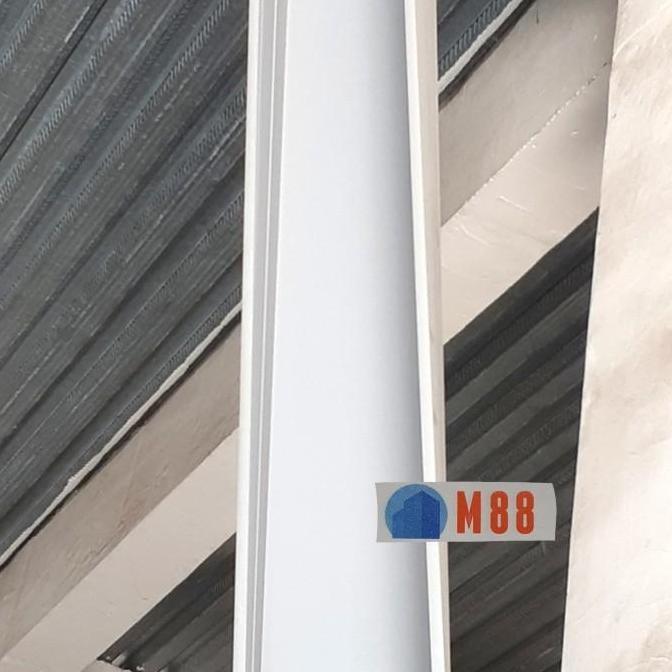 Talang 8 inch PVC Maspion Kotak panjang 4m - Talang Besar