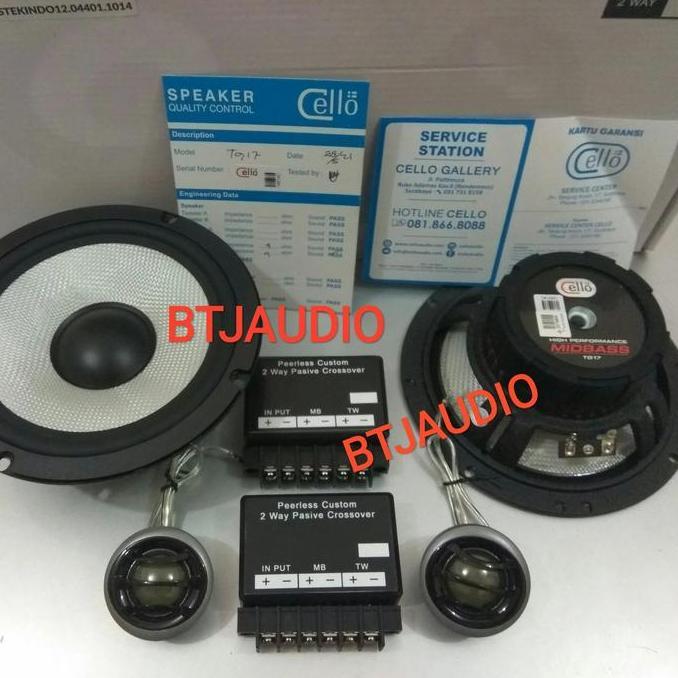 // Speaker Split/Component 2 Way Peerless Tc5 6,5 Inch (Kondisi 100% Baru //