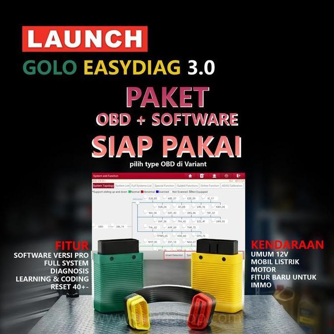 Scanner Launch Golo 3 Easydiag 3 Full Softre