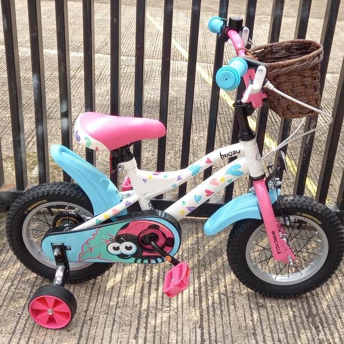 Promo Sepeda Anak 12 inch Wimcycle Bugsy Girl Outdoor Diskon