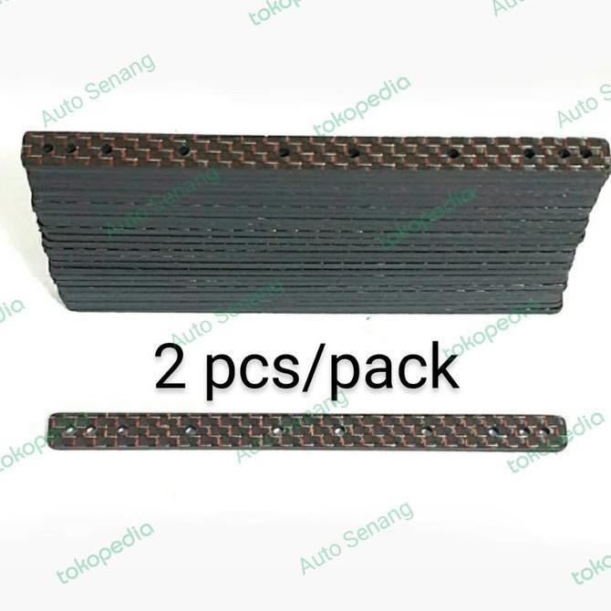 Rep HG carbon polos 2MM reinforcing plate stick set roller 13/19 merah/red lame 95008 Tamiya