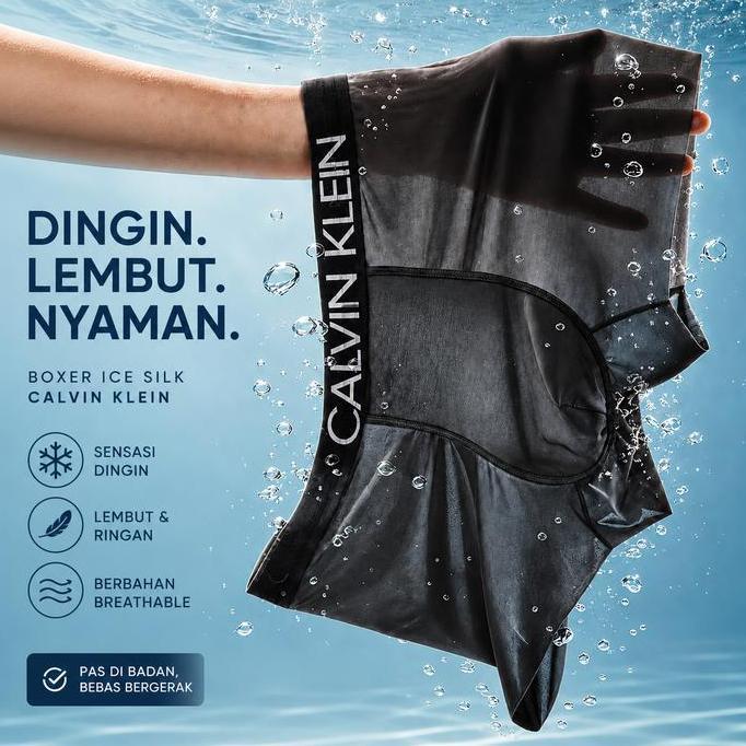 karyagroup_22 - calvin klein pakaian dalam - celana dalam pria ice silk - boxer pria bahan sutra es