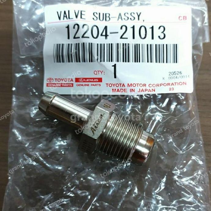 * Valve Tutup Klep Pcv Valve Yaris Vios Limo New Vios Allnew Vios Original 12204-21013 *