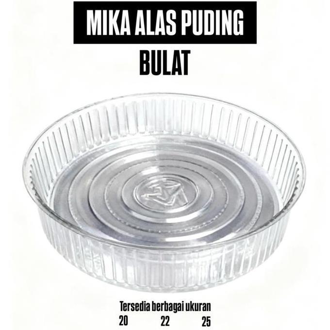Mika Alas Puding Bulat 25cm Dijual per 5 buah