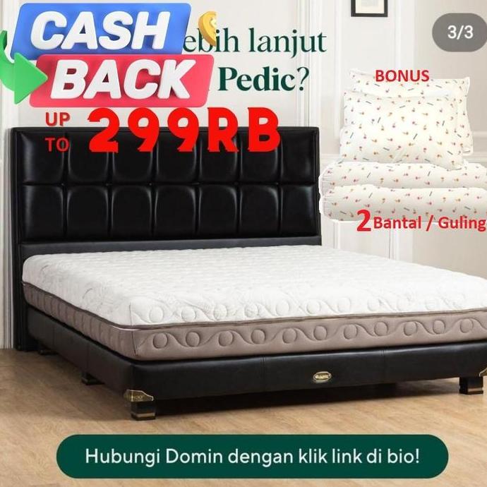 Guhdo Springbed Latex Back Pedic - 180x200 - FULLSET Legacy / Venetian