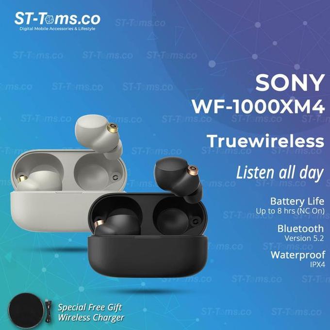 Sony WF 1000XM4 WF1000XM4 WF-1000XM4 Noise Cancelling Bluetooth Earbud