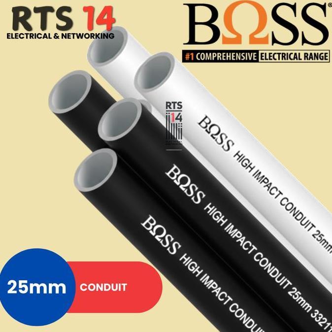 Pipa Conduit BOSS 25mm Putih / Pipa Listrik Boss 25 mm