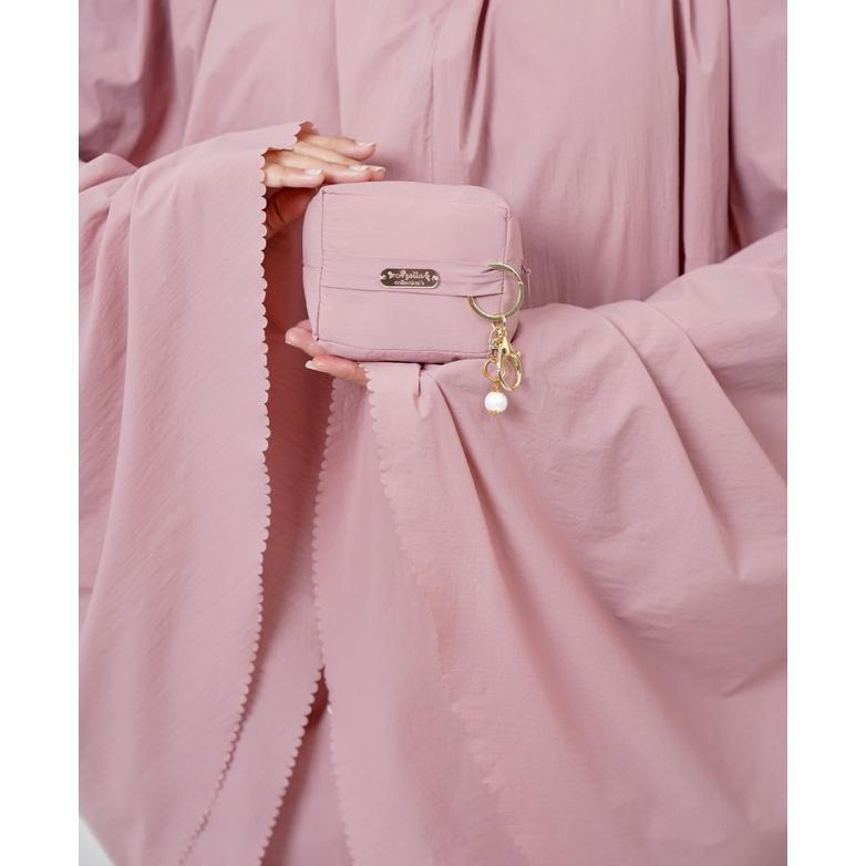 ORIGINAL Mukena Travel Mini Parasut Korea Crinkle Sierra Series