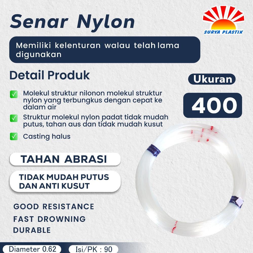 Senar Cap Ikan Kakap  Ukuran 400 (25)  per Roll /Tali Senar Pancing / Senar Layangan