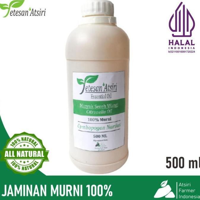 500ml minyak atsiri sereh wangi minyak sereh wangi murni citronella oil