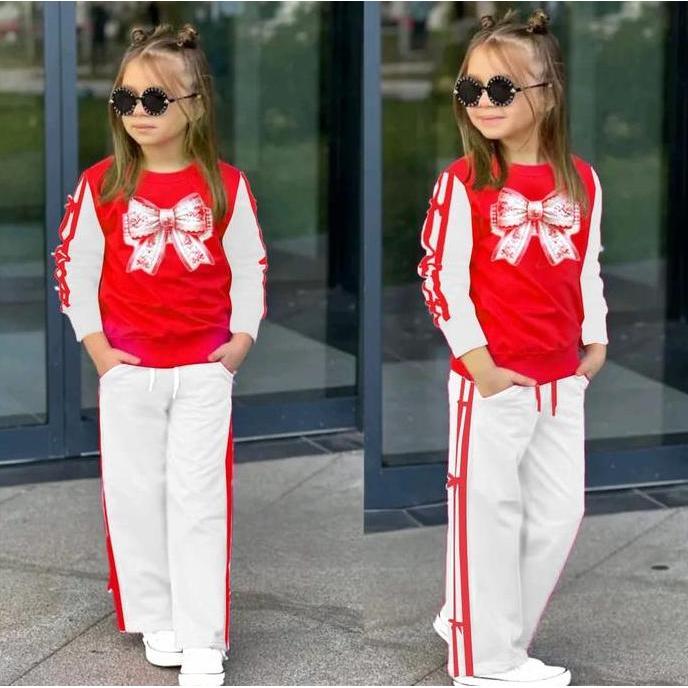 Setelan kemerdekaan merah putih terbaru untuk anak perempuan/baju merah putih kemerdekaan 17 an tren
