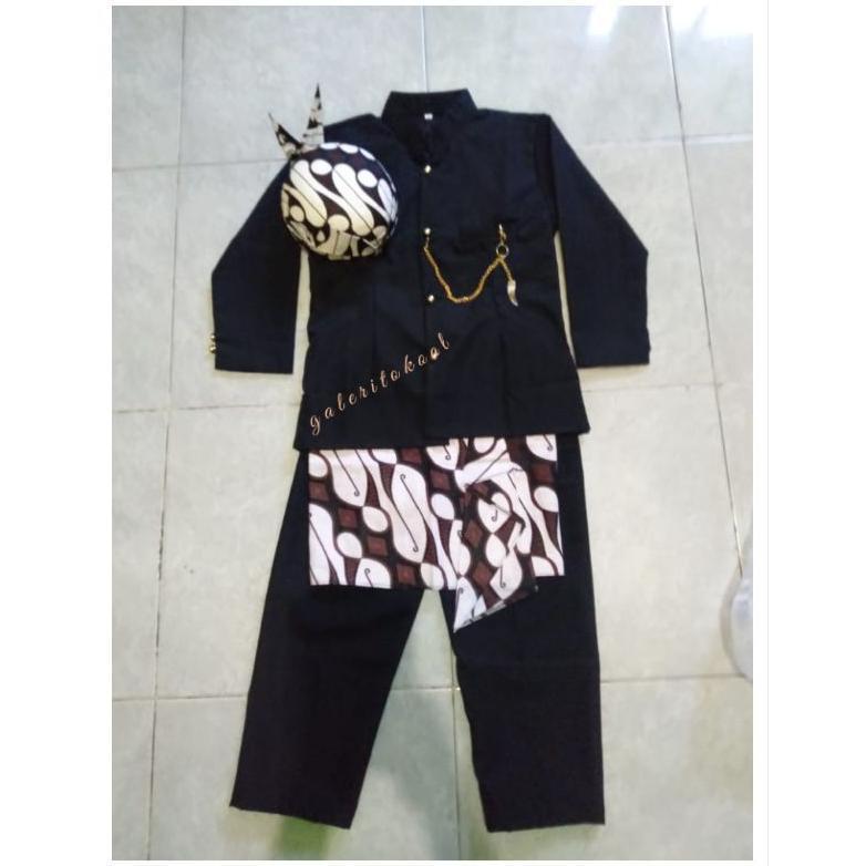 pakaian adat anak Basofi baju adat cak ning anak basofi hitam