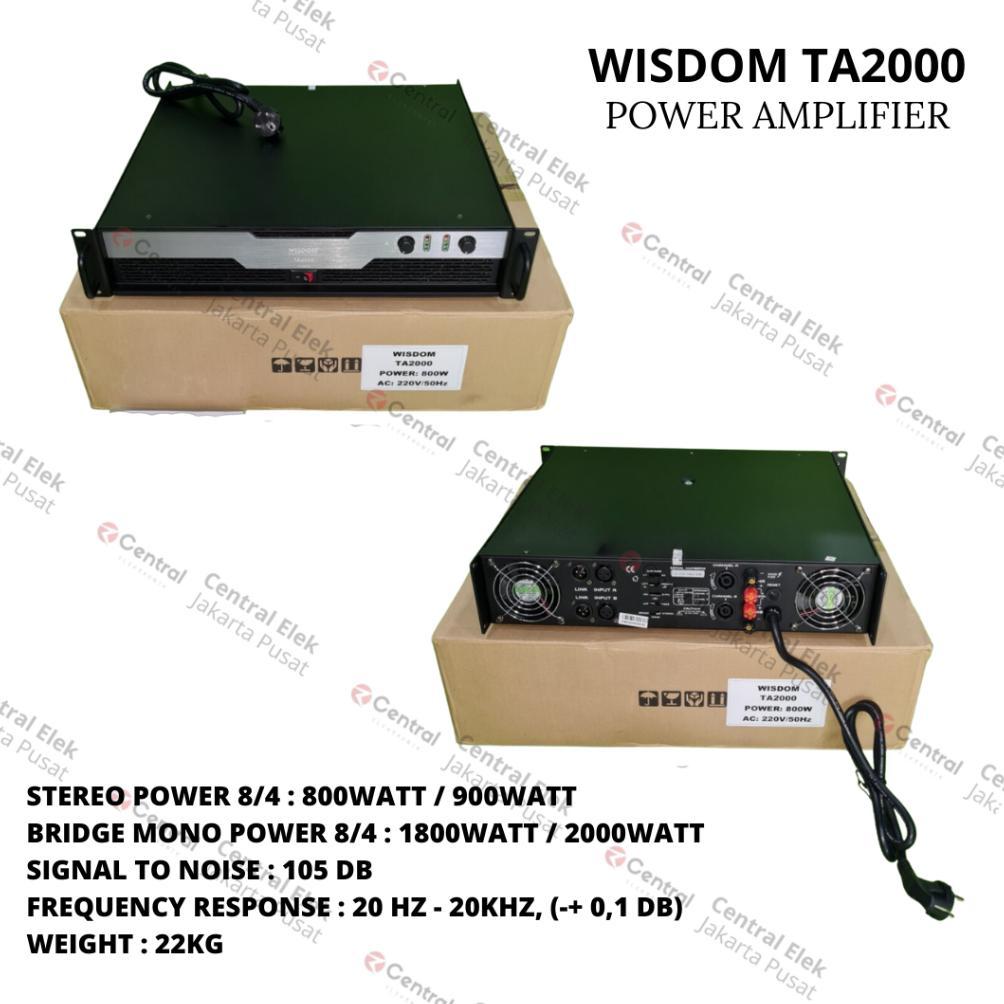 Goodseller- wisdom ta2000 ta-2000 ta 2000 power amplifier class h