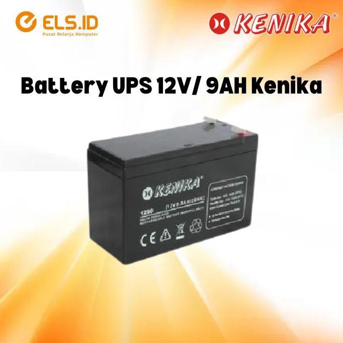 Kenika Battery UPS 12V/9AH Sealed Lead Acid P12V/9Ah Diskon