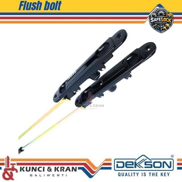 Dekson Grendel Tanam Pintu Aluminium FB DKS 508 BROWN Flush Bolt Kupu Tarung Coklat Berkualitas Ting