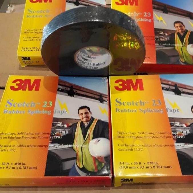 Solasi Scotch 23 3M Isolasi Rubber- solasi Tarik Tahan Air