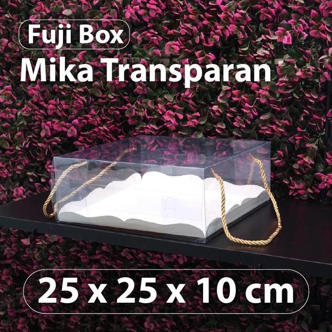 BOX DESSERT KUE, PUDING / BOX MIKA DENGAN TALI