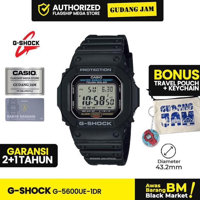 GShock G-5600UE-1DR G-5600 G5600UE G5600 Garansi Resmi 2Tahun