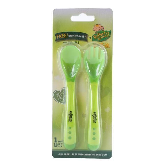 [Not For Sale] Cussons Baby Gift - Silicone Spoon & Fork Set WSD