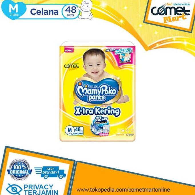 Pop- Popok Bayi Mamypoko Pants. Celana Xtra Kering M - 50 Pcs