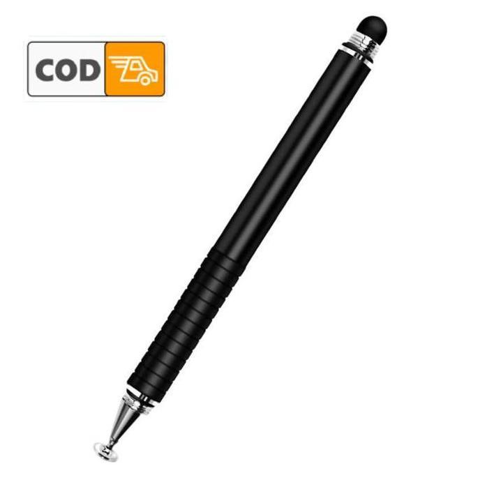 DJARNOE Stylus Pen Android Iphone Alumunium 2in1 Ujung Lancip Tumpul Elegan Multifungsi