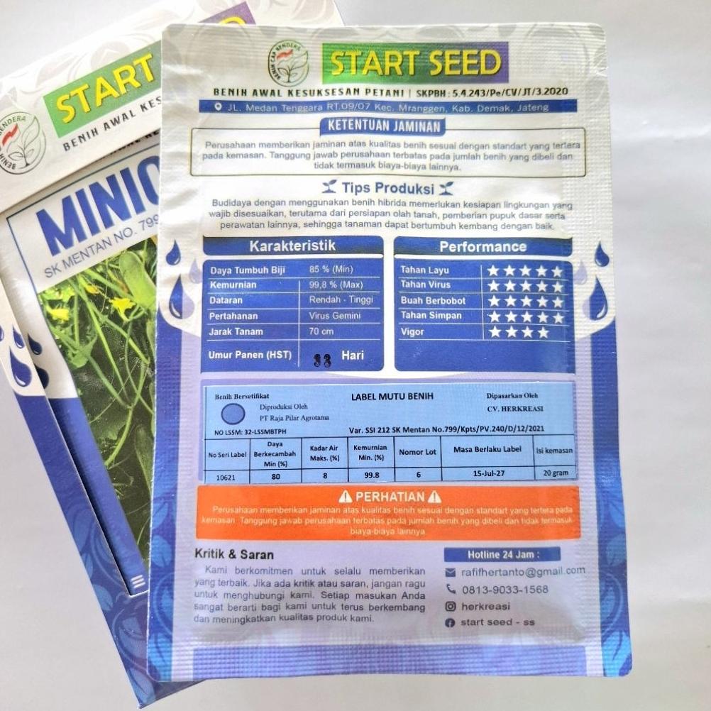 Promo Benih Timun Baby Minion F1 20Gram, Start Seed Siapkirim Ya