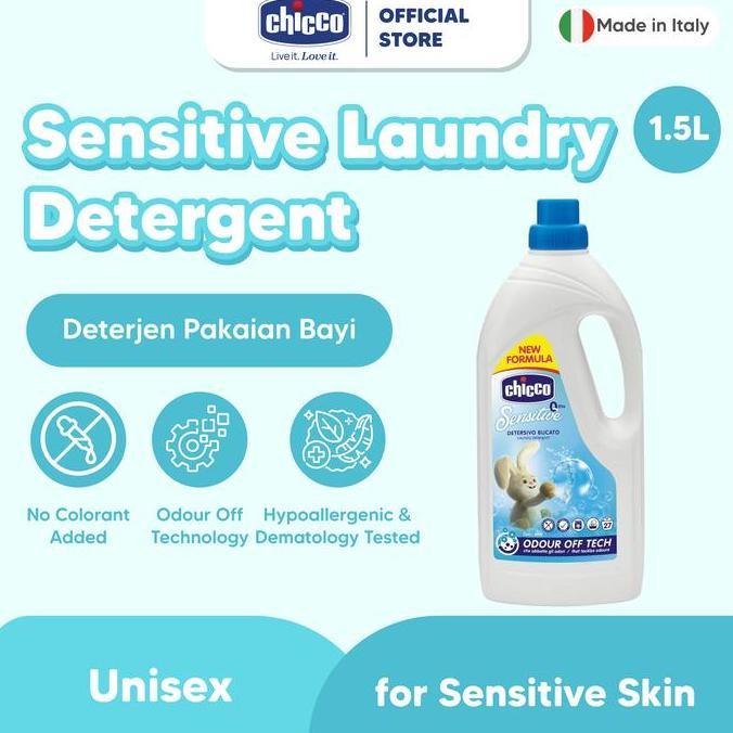 Chicco Sensitive Laundry Detergent 1.5 L / Deterjen Pakaian Bayi / Deterjen Cair / Deterjen Bayi