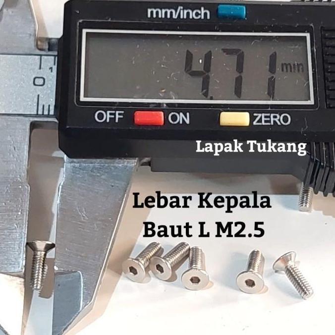 Baut L Jf M2.5X35 Stainless Baut M2.5 Countersunk Harga Spesial