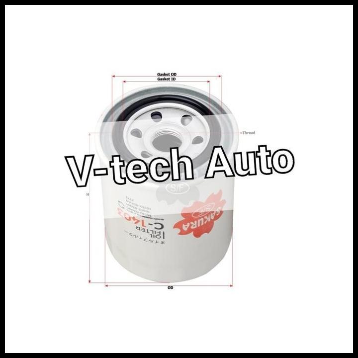 HOT DEAL OIL FILTER OLI SUZUKI ESCUDO 16510-83012 C-1403 C1403 SAKURA 