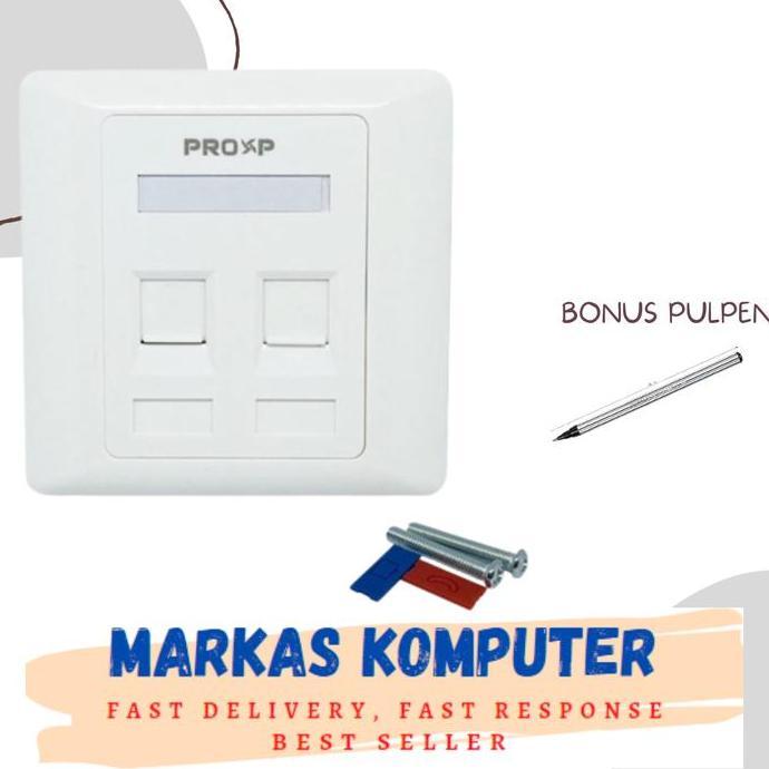 Goodseller- Face Plate - Face Panel RJ45-RJ11 PROXP 2 Hole